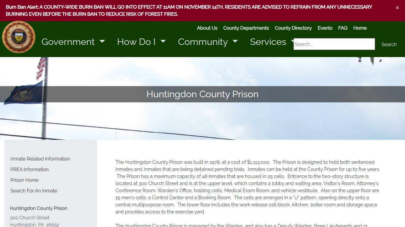 Huntingdon County PA - Prison